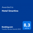 Booking.com Traveller Review Awards 2022 Hotel smartino